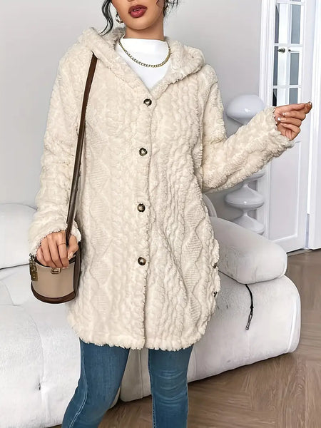 CARDIGAN COZY – À CAPUCHE JACQUARD