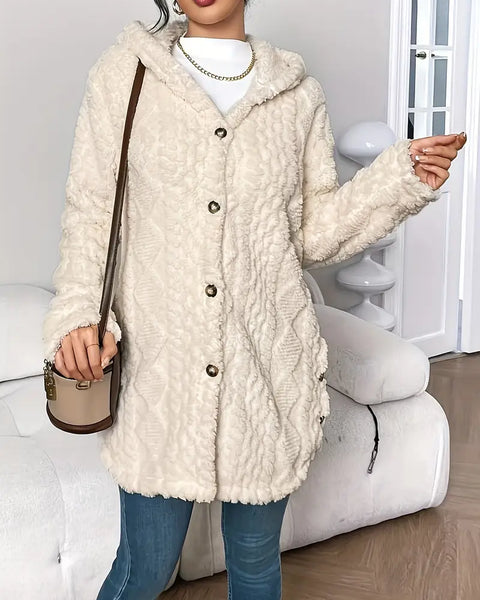 CARDIGAN COZY – À CAPUCHE JACQUARD