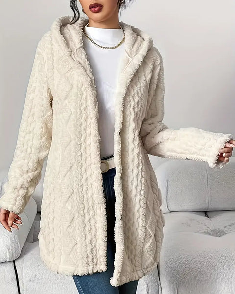 CARDIGAN COZY – À CAPUCHE JACQUARD
