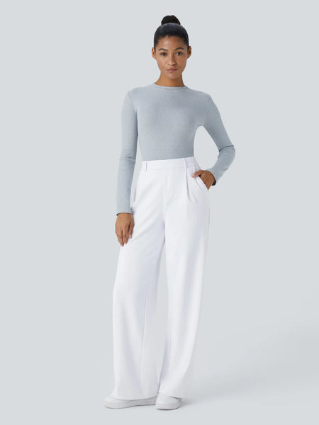 Halara Flex™ DayStretch High-Waisted Straight-Leg Suit Pants with Pockets