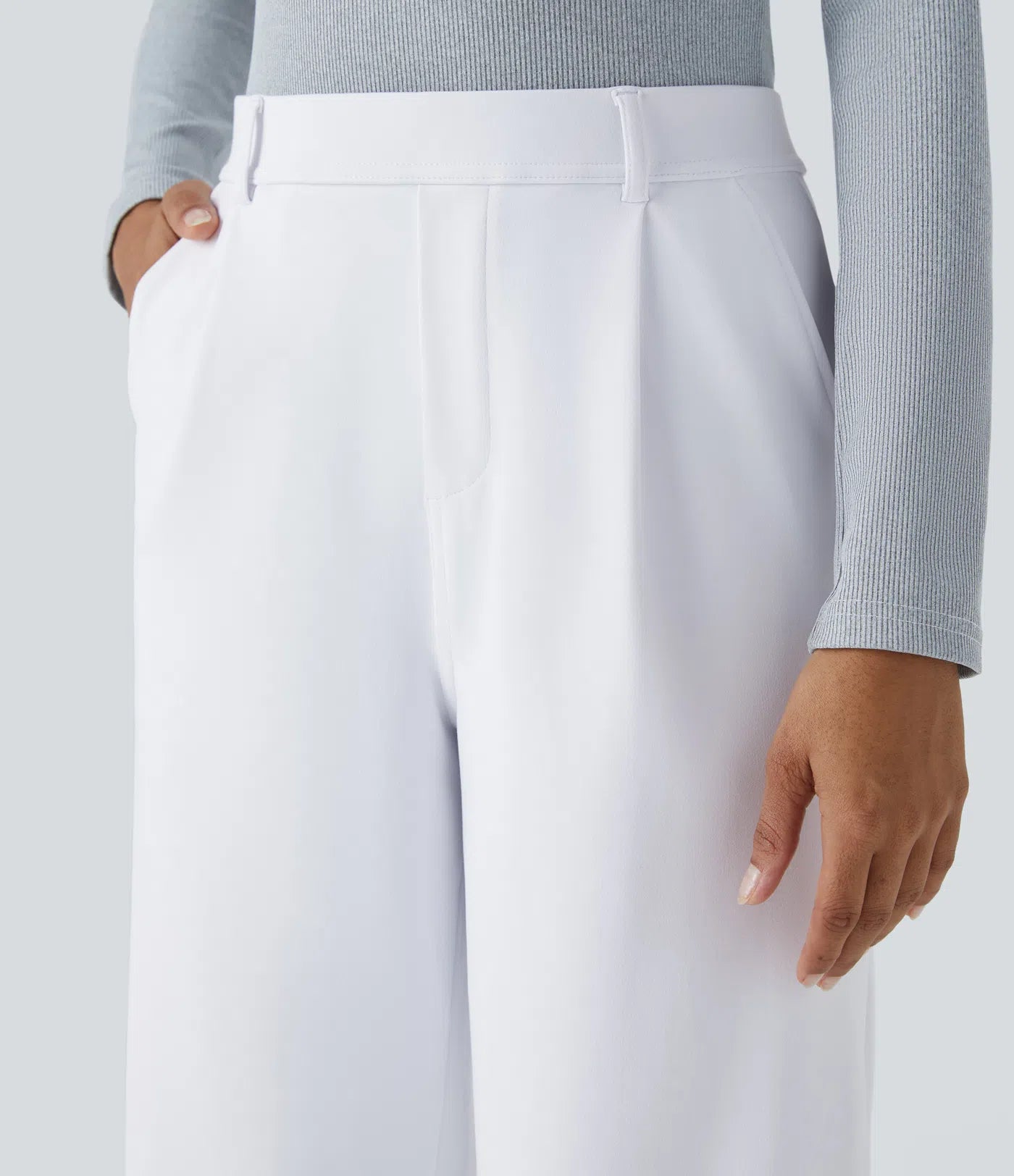 Pantalon tailleur Halara Flex™ DayStretch coupe droite taille haute avec poches