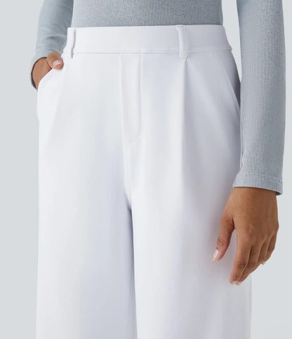 Pantalon tailleur Halara Flex™ DayStretch coupe droite taille haute avec poches