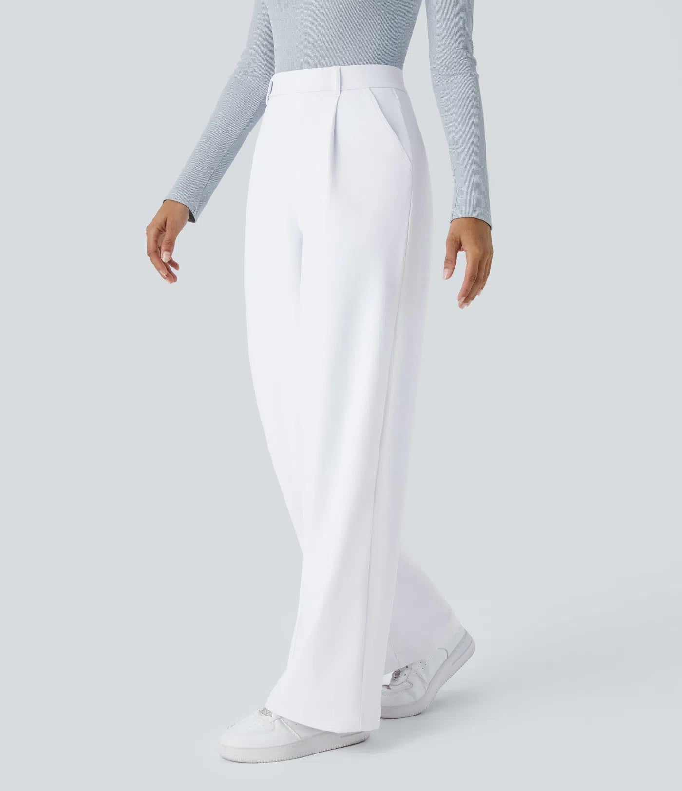 Pantalon tailleur Halara Flex™ DayStretch coupe droite taille haute avec poches