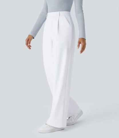 Pantalon tailleur Halara Flex™ DayStretch coupe droite taille haute avec poches