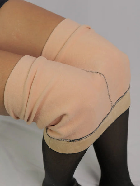 Collant Polaire Effet Transparent