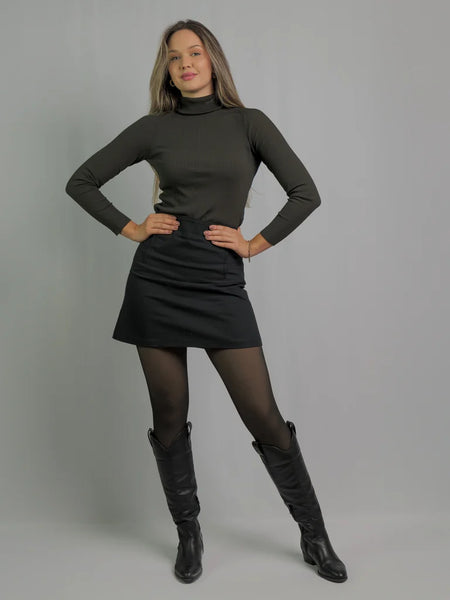 Collant Polaire Effet Transparent